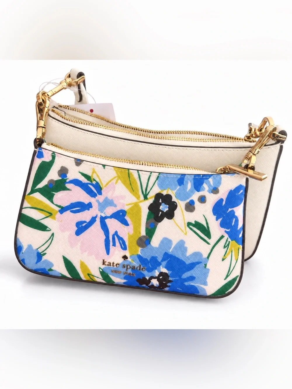 kate spade Floral Duet Spade 2-in-1 Crossbody – Blue, Pink, Green
